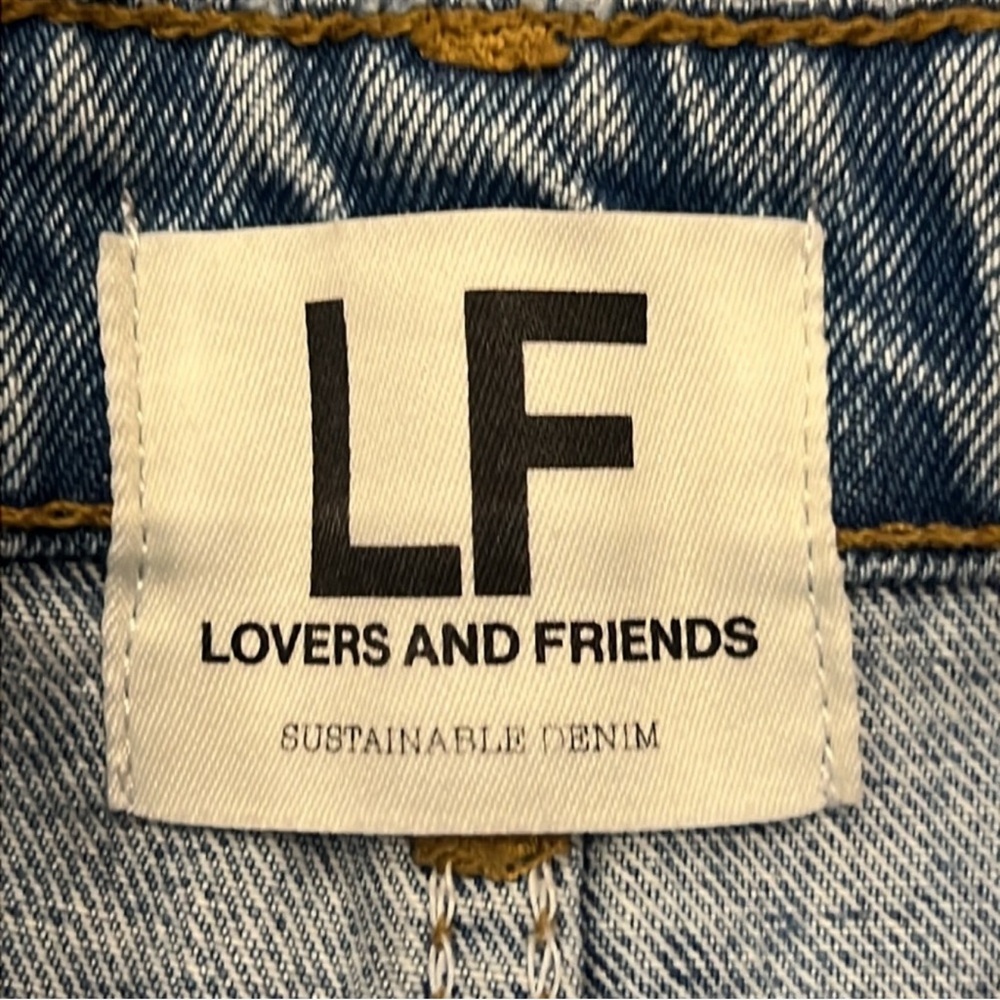 Lovers + Friends High Rise Straight Leg Raw Fray Hem Jeans - Picture 8 of 12